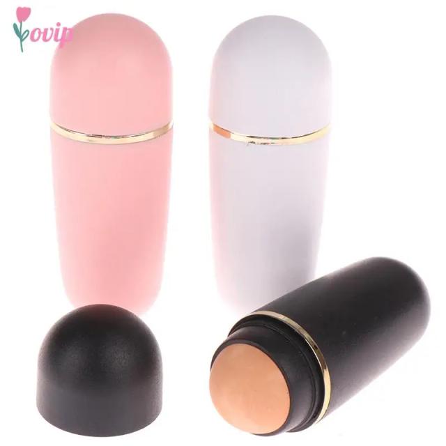 Face Oil Absorbing Roller Volcanic Stone Blemish Remover Face T-zone Oil Removing Rolling Stick Ball Summer Face Shiny Changing on Productcaster.