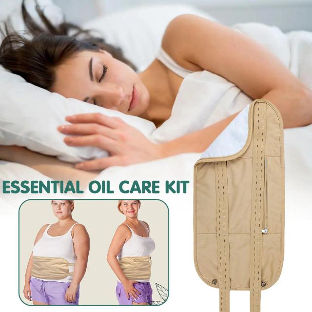 Castor Oil Pack (Compress) Reusable Castoroil Pack Kit Castoroil Pack Wrap For Liver Detox & Comfort Sleep Fit(No Castor Oil) on Productcaster.