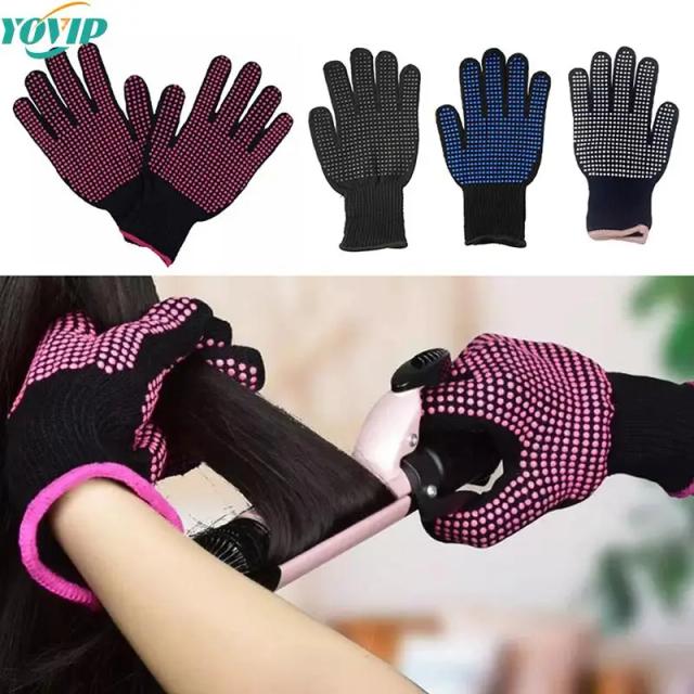 1Pc ​Hair Straightener Perm Curling Hairdressing Heat Resistant Finger Glove Hair Care Styling Tools Thermal Styling Glove on Productcaster.