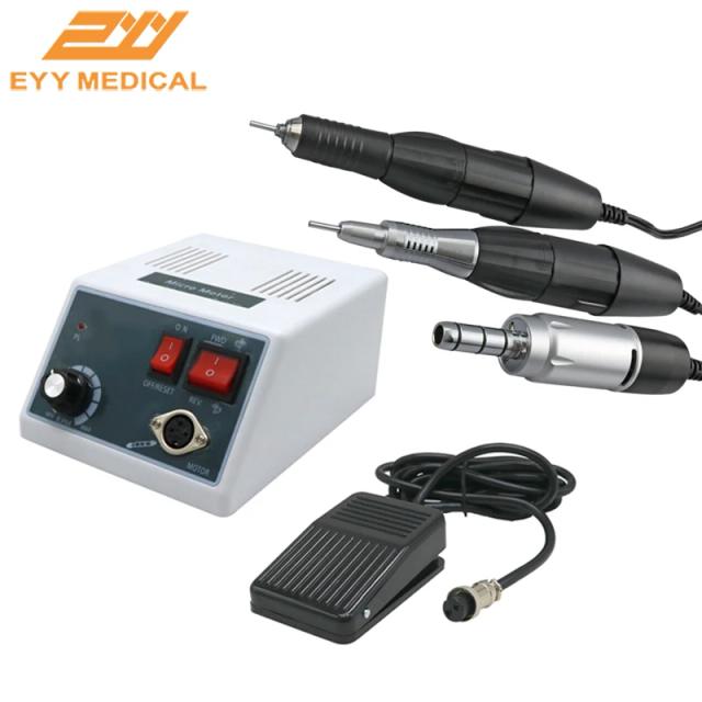 Dental Hand Grinder Handpiece Lab Micromotor Drill Dentist Equipment Marathon Polishing 35000 RPM 18/102/204 Handle Set Tips on Productcaster.