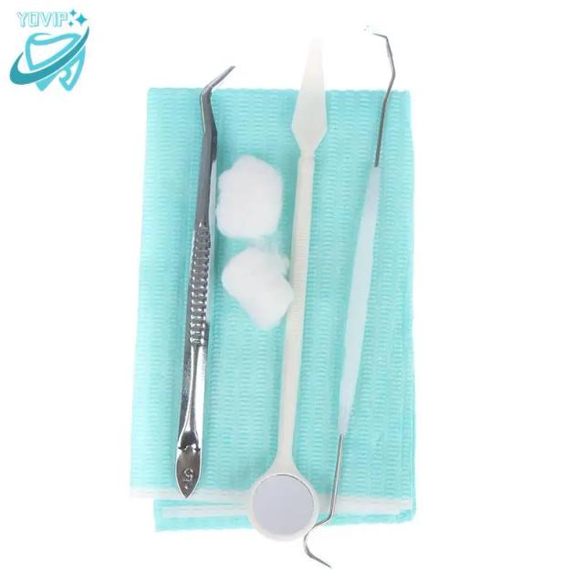 1set Medical Disposable Dental Instruments Examination Kit Multiple-Function Dental Devices kit Mouth Mirror Tool on Productcaster.