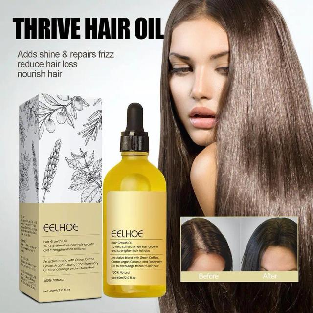 Natural Hair Growth Oil Dense Hair Essential Oil Anti Hair Loss Nourishing Hair Rosemary Hair Smooth Nourishment Essential Oil on Productcaster.