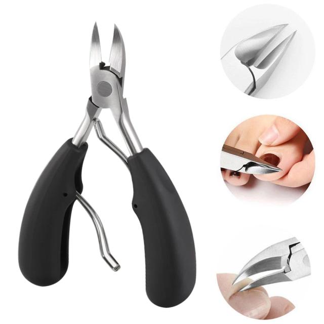 1pc Beauty Sharp Curved Paronychia Remover Nail Scissors Manicure Toes Dead Skin Pliers Trimming Nail Clipper Nipper on Productcaster.