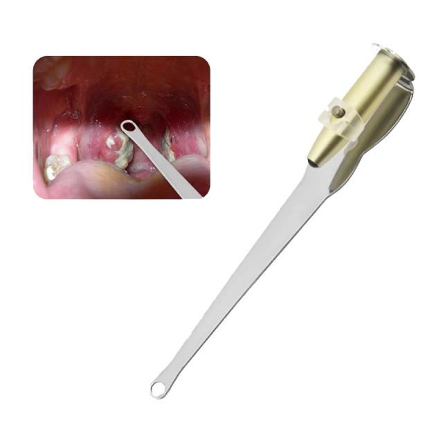 Ear Wax Tonsil Stone Remover Tool LED Light Stainless Steel Remover Mouth Cleaning Care Tools on Productcaster.