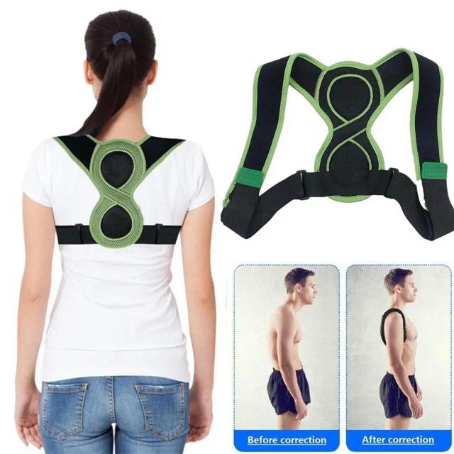 8 Shaped Posture Corrector For Kids Adults Adjustable Upper Back Brace Support For Neck Back Shoulder Spine on Productcaster.