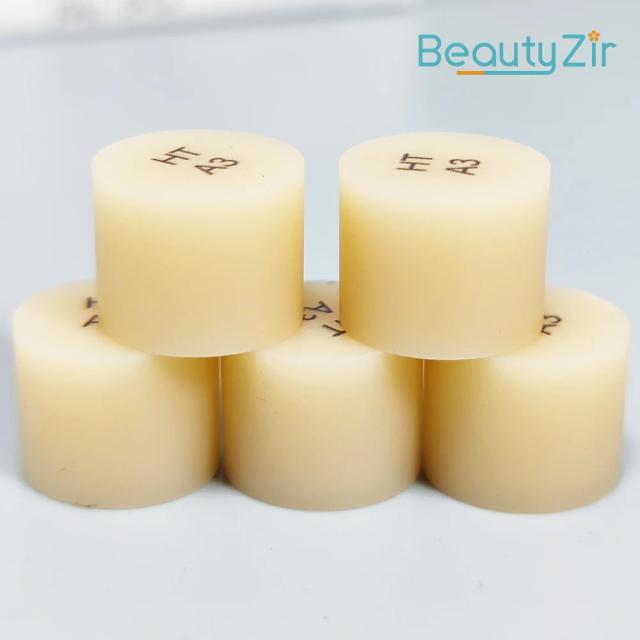 Beautyzir Press Glass Ceramic Ingots Emax Dental Press Disilicate Lithium Block 5 Pieces HT/LT A1-D4 on Productcaster.