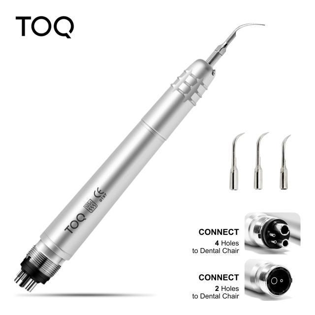 Dental Ultrasonic Air Scaler with 3 Tips Tooth Calculus Remover Cleaning tool Handpiece Whiten Tooth Cleaner Dentist Lab on Productcaster.