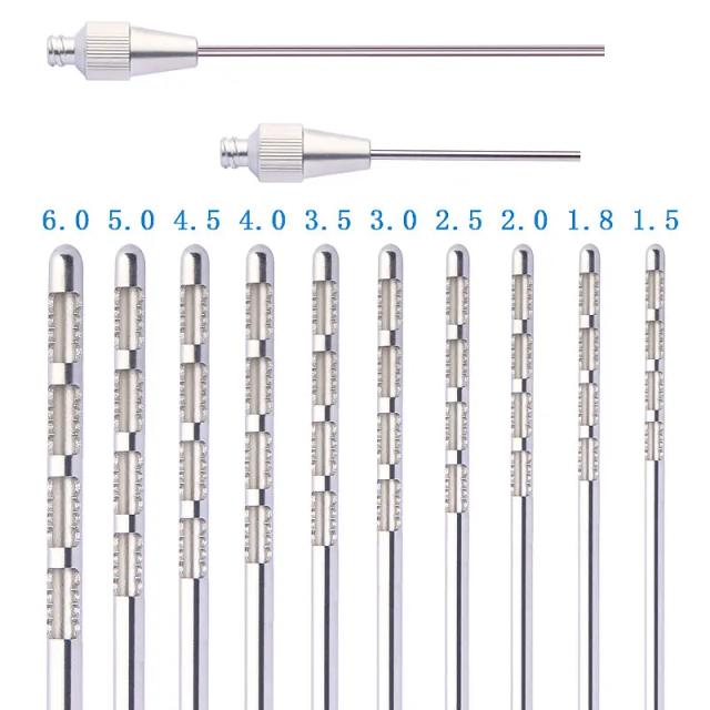 4 Holes Fat Harvesting Cannula for Stem Cells liposuction Cannula Fat Transfer Needle for Beauty Sawtooth Shape Needle on Productcaster.