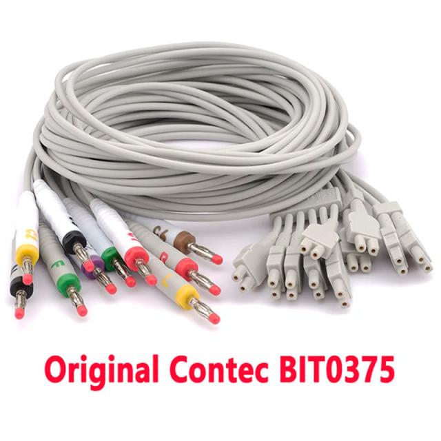 Original BIT0375 ECG Workstation Split 12 Leads TPU Limb Guide Extension For Contec 8000G/W, European Standard,4.0 Banana Insert on Productcaster.