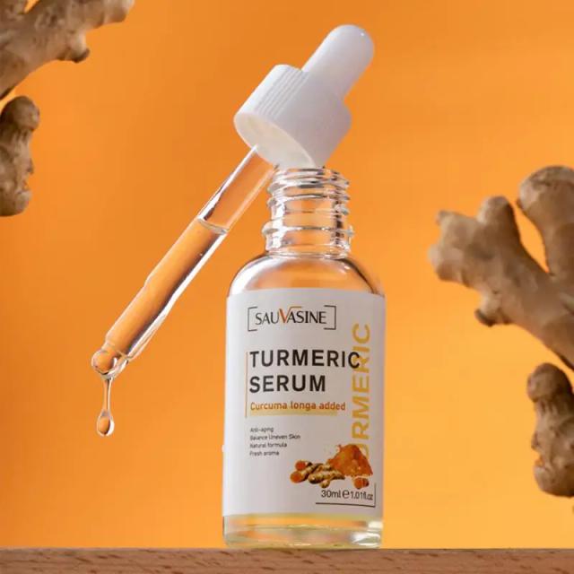 1~5PCS 30ml Turmeric Serum Facial Care Moisturizing Nourishing Brighten Moisturizing Fade Dark Spot Removal Pigment Skin Care on Productcaster.