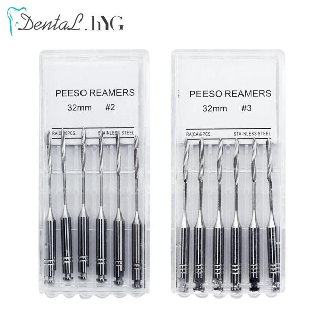 1 Pack(6pcs) Dental Peeso Reamer 32mm Endodontic Reamers Drill Burs Peeso Reamers Endo files largo Dentist Materials on Productcaster.