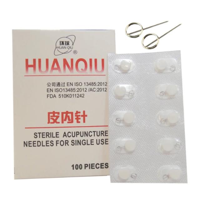 new 100pcs/box Press Needle Intradermal needles Huanqiu Acupuncture Needle Disposable Needle beauty massage on Productcaster.