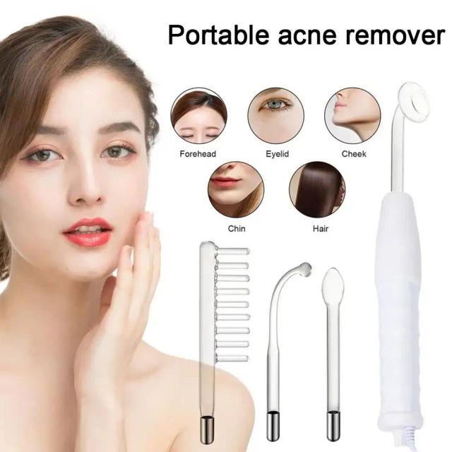 Portable Handheld High Frequency Skin Therapy Wand Machine For Acne Treatment Skin Tightening Wrinkle Reducing Y4H2 on Productcaster.