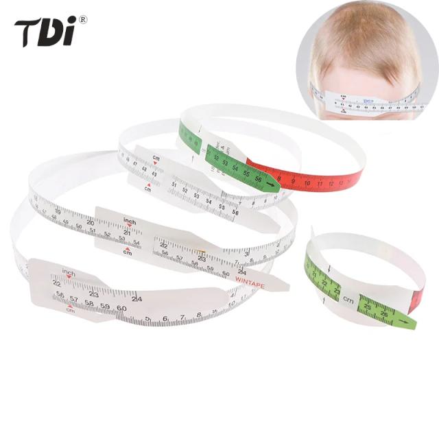 26-60cm Reusable Baby Head Circumference Tape Measure for Pediatrics Babies Plastic Non-Stretchable with End Insert on Productcaster.