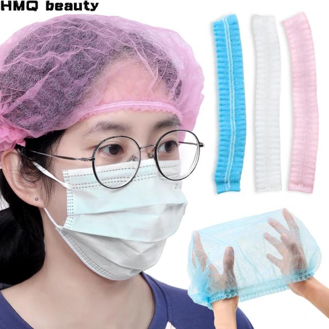 10/20/50pcs Disposable Non Woven Fabric Sterile Hat For Grafting Eyelash Makeup Hair Net Caps SPA Hair Salon Bathroom Supplies on Productcaster.