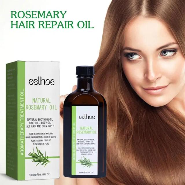 100ml Rosemary Hair Care Essential Oil Anti-frizz Long-lasting Smooth And Fragrant Repair Hot Dyed Damaged Hair Care For Women on Productcaster.