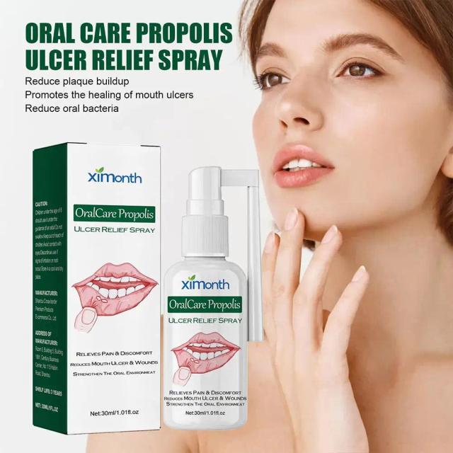 Mouth Ulcer Relief Spray 30ml/Bottle Treatment Fast Pain Relief Non Stinging For Mouth Health Care R2T3 on Productcaster.