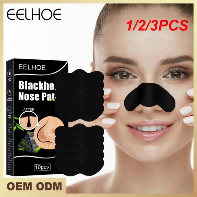 1/2/3PCS Bamboo Charcoal Mask Nose Pore Deep Clean Strip Nose Patch Blackhead Removal Spots Acne Mask Nose Skin Care on Productcaster.