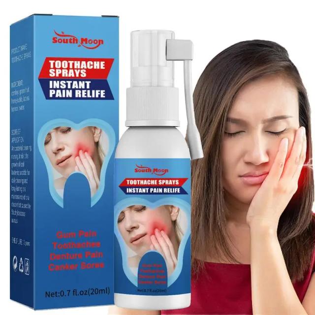 Toothache Pain Relief Swollen Gum Spray Remove Periodontitis Cure Teeth Worms Antiseptic Mouth Periodontitis Tooth Oral Care on Productcaster.