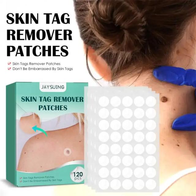 120pcs/Box Skin Tag Remover Patch Wart Treatment Stickers Treatments Hydrocolloid Gel Acne Warts Invisible Skin Care on Productcaster.