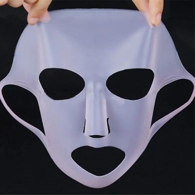 1PC Waterproof Moisturizing Sheet Mask Women Face Skin Care Cover Tool Reusable 3D Silicone Beauty Face Hydrating Mask Cover on Productcaster.