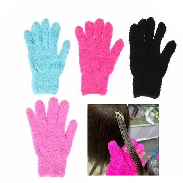 Hair Dye Gloves Bleach Blender Hairdressing Glove Salon Reusable Gloves For Perm Curling Heat Resistant Hair Stylist Accessories on Productcaster.