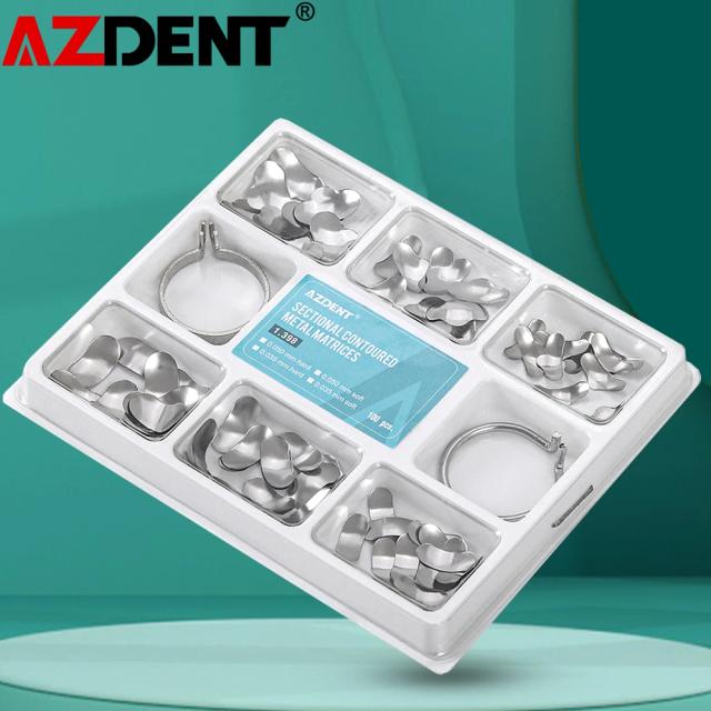 100 Pcs/Box Dental Sectional Contoured Matrix Bands Wedges S/M/L on Productcaster.