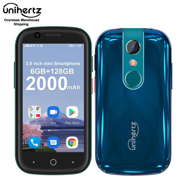 Unihertz Jelly 2 Small Smartphone Helio P60 Octa Core Android 11 6GB 128GB 16MP Cellphone 2000mAh Battery Dual SIM Mobile Phone on Productcaster.