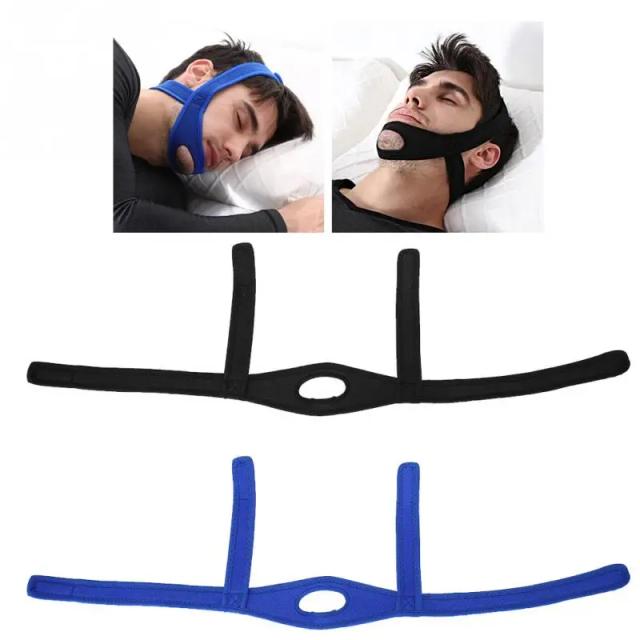 2 Colors Unisex Anti Snoring Chin Strap Brace Hollow Out Ajustable Snore Reduction Stopper Bandage Belt Mouth Guard Sleep Aids on Productcaster.