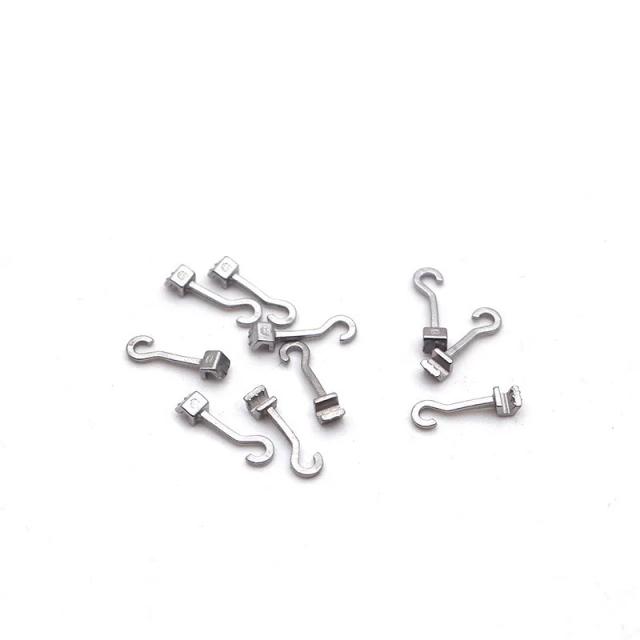 10Pcs/Pack Dental Orthodontic Sliding Crimpable Hook Long Universal Left Right Traction Hook Dental Orthodontic Material on Productcaster.