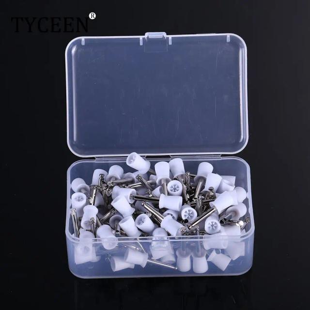 100pcs/box Dental Polishing Cup Latch Type Rubber Tooth Polish Polishing Brush Prophy Cup for Low Speed Handpiece Oral hygiene on Productcaster.