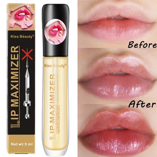 Collagen Instant Volumising Lip Plumper Serum Moisturizing Lip Gloss Oil Lips Repairing Reduce Lip Fine Lines Makeup Lipstck on Productcaster.