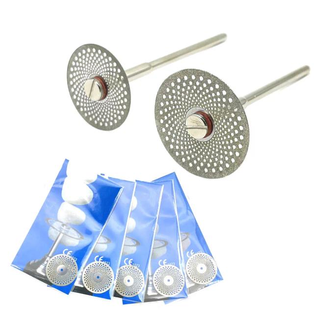 5pcs Dental Diamond Disc Disks Double Sided Grit Cutting Disc Tool Thickness Dental Lab C19/220 on Productcaster.