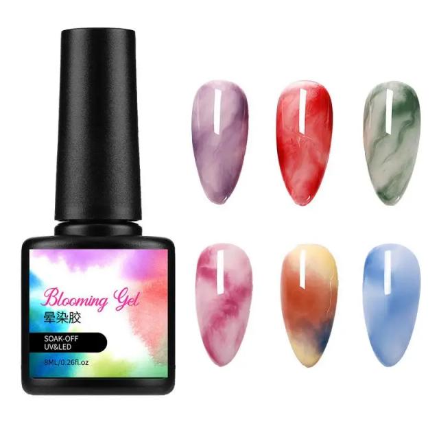 Blooming Gel Nail Polish Silky Blooming Gel For Nails LED Nail Art Polish For Spreading Effect Marble Nail Polish Gel Paint Nail on Productcaster.