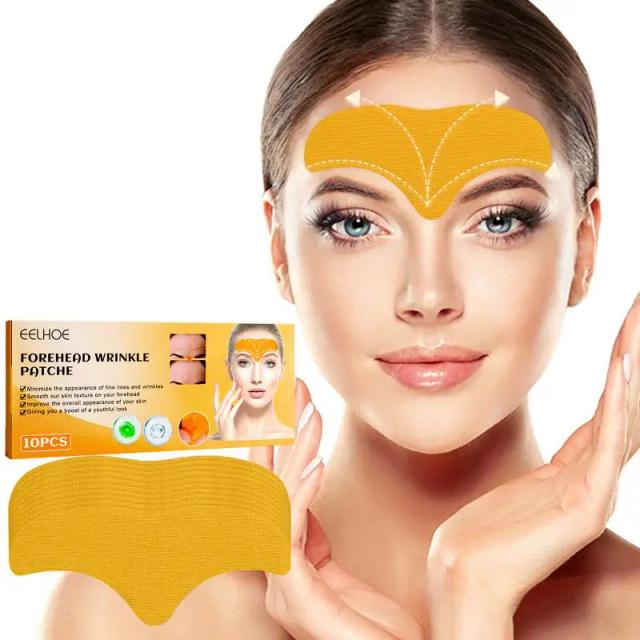 EELHOE Anti-wrinkle Forehead Line Removal Gel Patch Firming Mask Frown Lines Face Skin Care Stickers Anti-aging Collagen Natural on Productcaster.