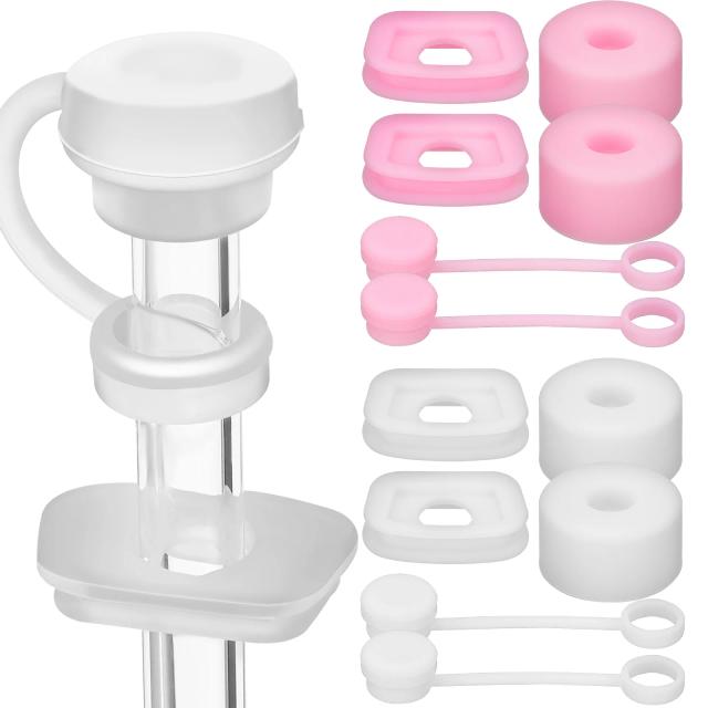 12 Pcs Cup Spill Stopper Straw Covers Cap Stoppers For Tumblers Drinking Caps Accessories on Productcaster.