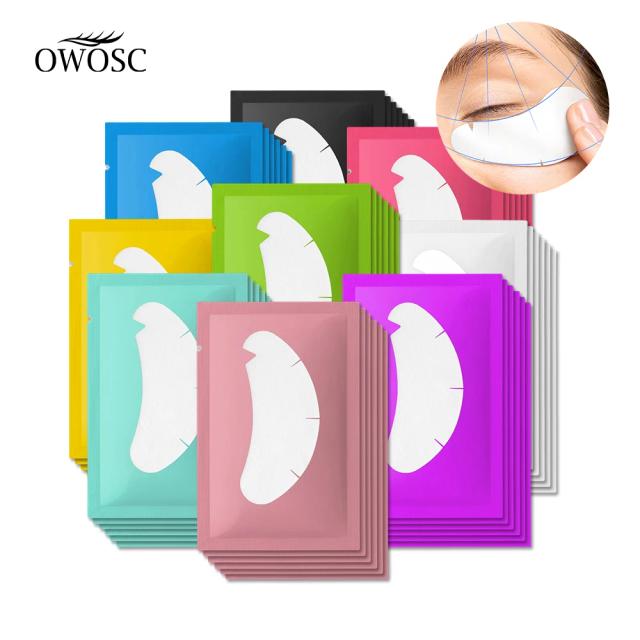 OWOSC 100PCS V Shaped Eyelash Patches Hydrogel Gel Eye Patches Wholesale false Eyelash Extension Under Eye Pads Makeup Tools on Productcaster.