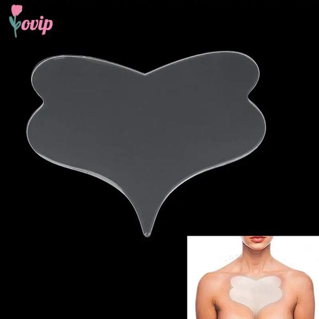 1PCS Reusable Anti Wrinkle Butterfly Shaped Treatment Chest Pad Skin Care Silicone Transparent Removal Patch Remove Wrinkles on Productcaster.