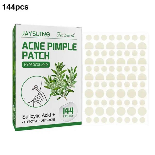 144pcs Tea Oil Acne Pimple Patch Acne Treatment Stickers Pimple Wart Remover Tool Blemish Spot Skin Care Face Mask on Productcaster.