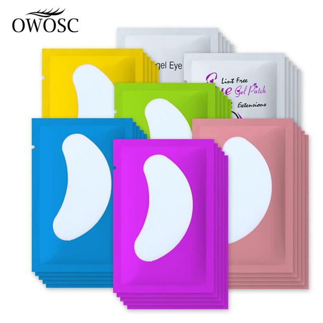 OWOSC 50/100PCS Wholesale Hydrogel Gel Eye Patches for Eyelash Extension Eyepads Eyelash patch Lash Extension Mask Eyepad Makeup on Productcaster.