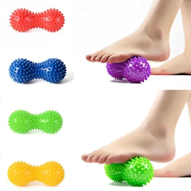 Durable PVC Spiked Massage Ball Full Body Deep Tissue Massage Back Massage Foot Massager Relief Plantar Fasciitis Massage Tool on Productcaster.