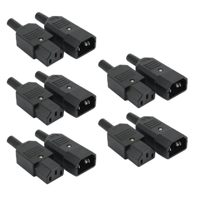 10 Pack Electrical Socket C13 and C14 Plug Set Plug Socket C13 C14 Plug on Productcaster.