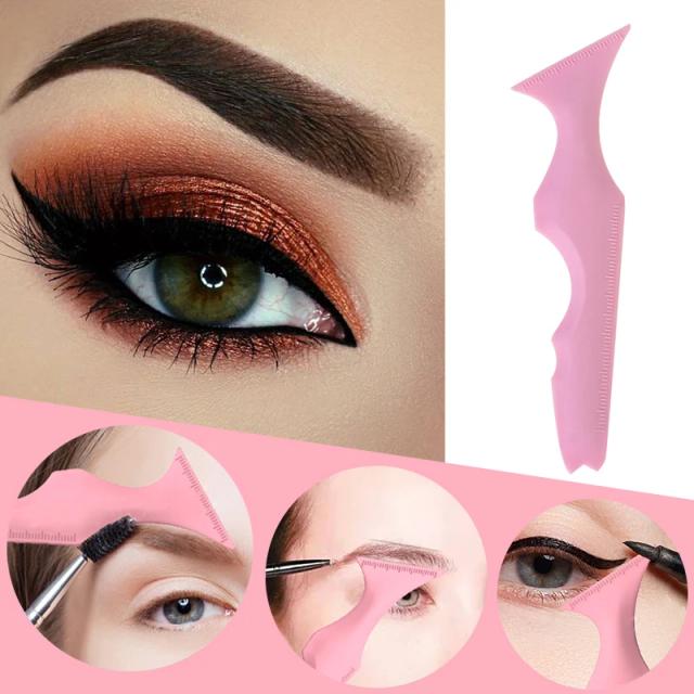 Silicone Eyeliner Ruler Makeup Stencils Makeup Template Wing Tips Marscara Drawing Lipstick Multi-Functional Makeup Useful Tools on Productcaster.