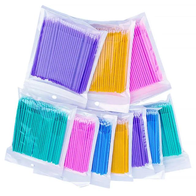 5/100PCS Disposable Cotton Swab Eyelash Brushes Individual Eyelashes Microbrush Lash Removing Lash Extension Accessories on Productcaster.