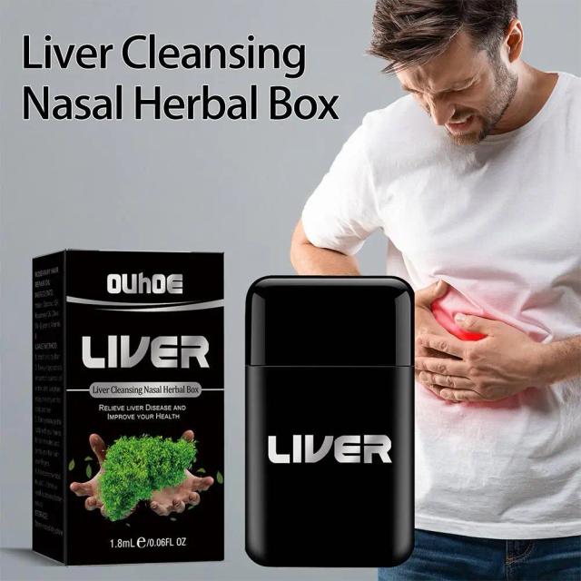 1.8ml Herbal Liver Cleansing Nasal Box Nasal Cooling Oil Repair Nasal Herbal Box For Liver Health Care Relieve Nasal Congestion on Productcaster.