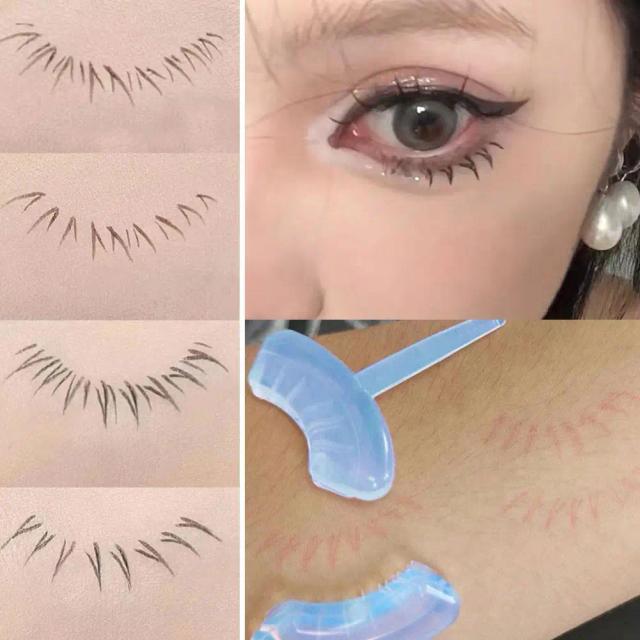 New Eyelash Seal DIY Lower Lash Extension Stamps Silicone Makeup Tool for Beginner Convenient Natural Simulation Mascara St H6R2 on Productcaster.