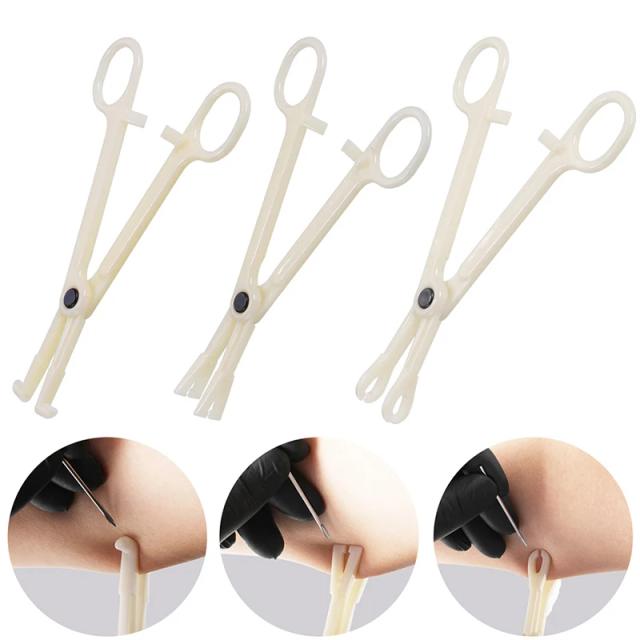 Profession Acrylic Disposable Body Piercing Plier Ear Lip Piercing Forcep Tool on Productcaster.