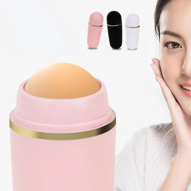 1pcs Face Oil Absorbing Roller Skin Care Tool Volcanic Stone Oil Absorber Washable Facial Oil Removing Care Skin Makeup Tool on Productcaster.