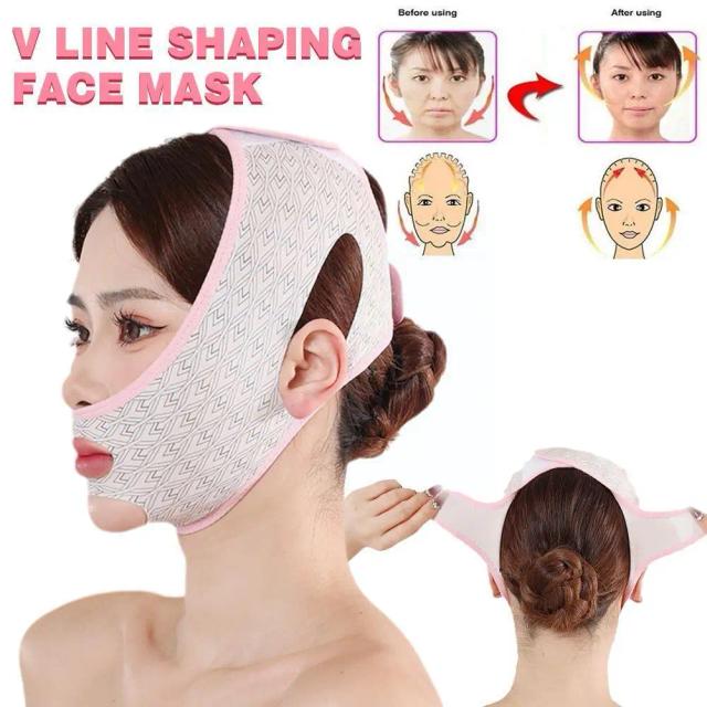 Breathable V Face Band Cheek Lift Up Face Thin Mask Anti Wrinkle Bandage Bandage Chin Shaping V-Line Face Double Reduce D0Z6 on Productcaster.