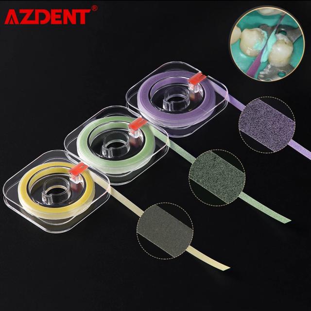 AZDENT Dental Polishing Strip Roll 6m*4mm Resin Teeth Grinding Sanding Shaping Dentist Material on Productcaster.